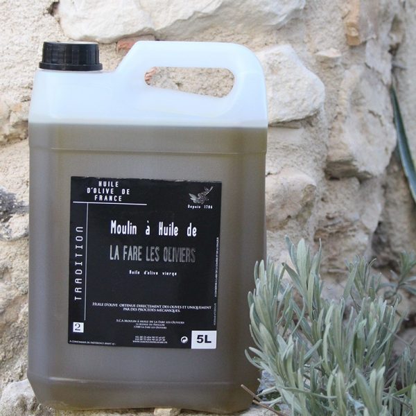 Bidon d'huile d'olive vierge tradition de 5 litres