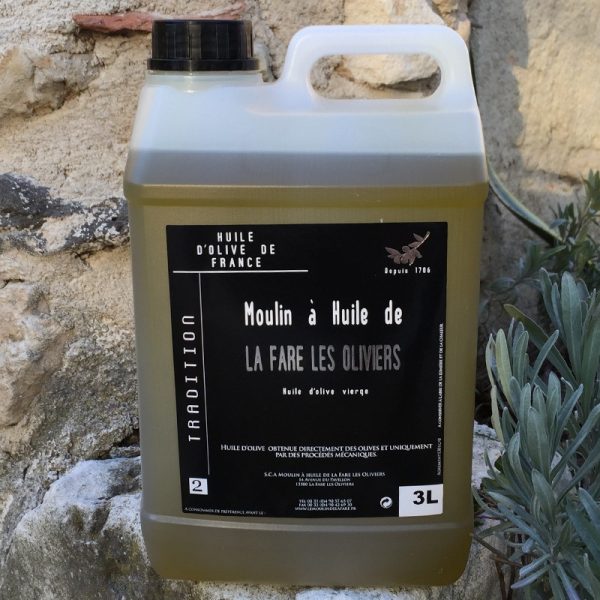 Bidon d'huile d'olive vierge tradition de 3 litres