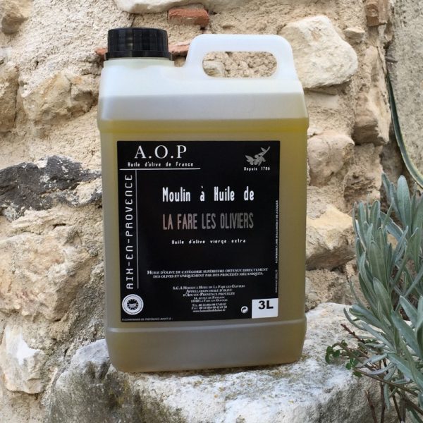 Bidon d'huile d'olive AOP de 3 litres